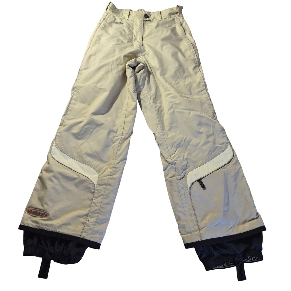 Spyder Venom Womens Size 6 Beige Thinsulate Insulated Ski Snow Pants RN64902